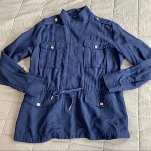 White House Black Market Navy Utility Jacket